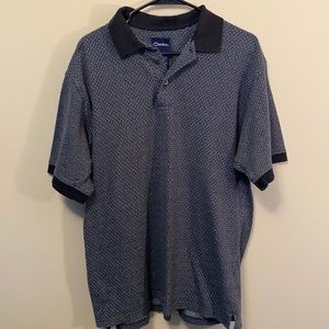 Men’s Catalina L shirt sleeve polo, blue.